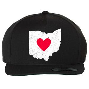 Distressed Ohio State Love Wool Snapback Cap