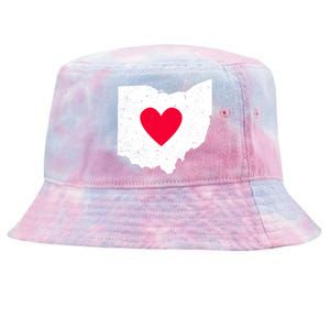 Distressed Ohio State Love Tie-Dyed Bucket Hat