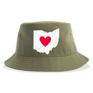 Distressed Ohio State Love Sustainable Bucket Hat