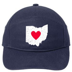 Distressed Ohio State Love 7-Panel Snapback Hat