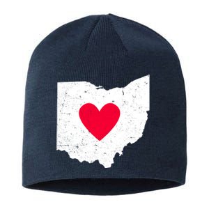 Distressed Ohio State Love Sustainable Beanie