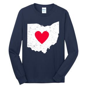 Distressed Ohio State Love Tall Long Sleeve T-Shirt