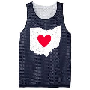 Distressed Ohio State Love Mesh Reversible Basketball Jersey Tank