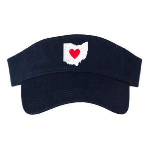 Distressed Ohio State Love Valucap Bio-Washed Visor