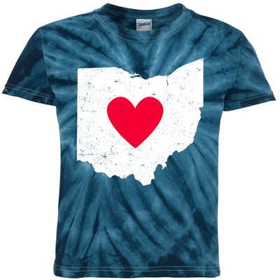 Distressed Ohio State Love Kids Tie-Dye T-Shirt