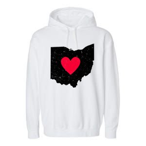 Distressed Ohio State Love Garment-Dyed Fleece Hoodie