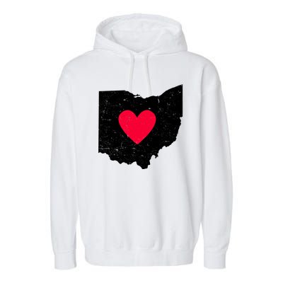 Distressed Ohio State Love Garment-Dyed Fleece Hoodie