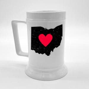 Distressed Ohio State Love Beer Stein