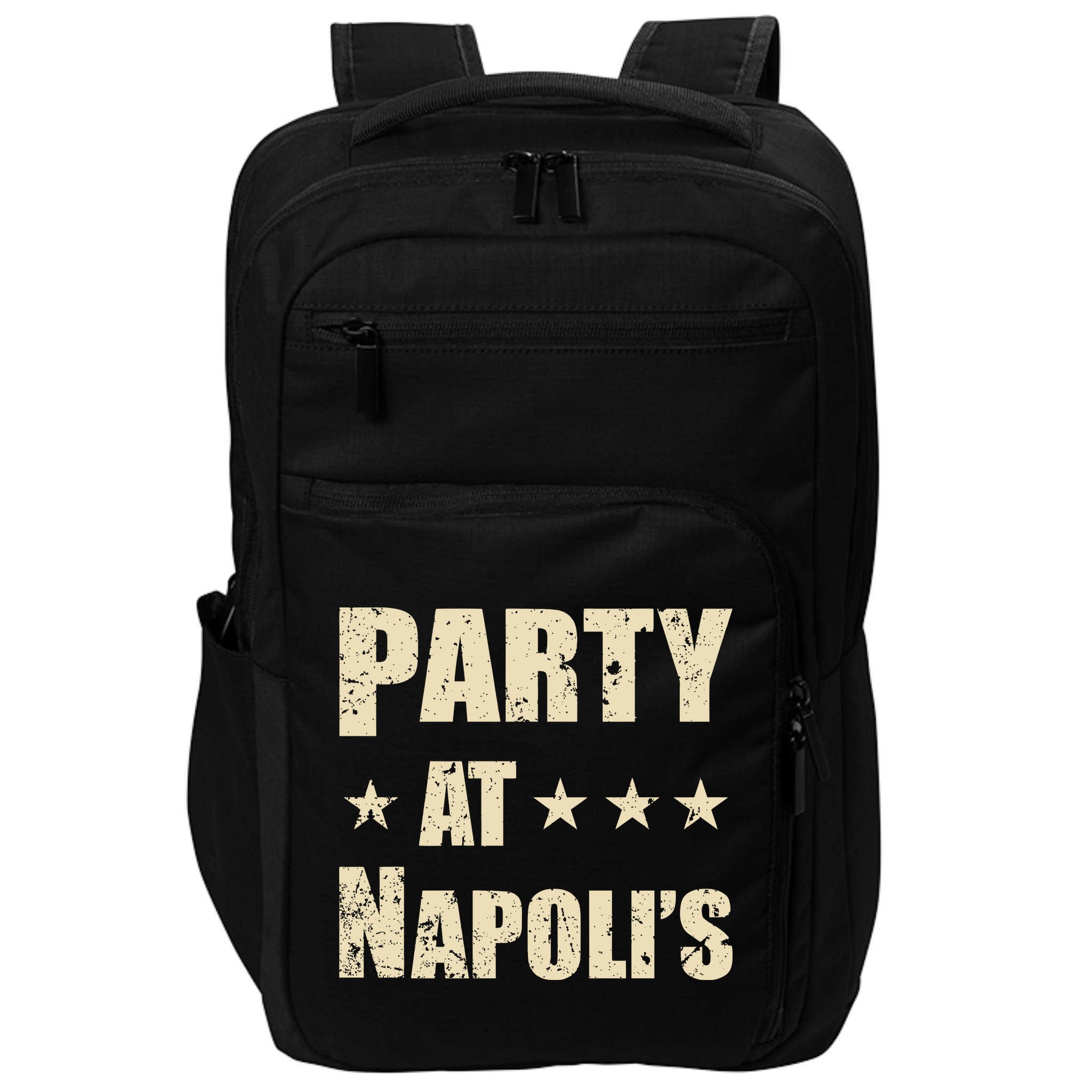 Distressed Party at Napoli's Impact Tech Backpack