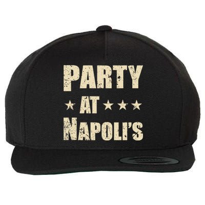 Distressed Party at Napoli's Wool Snapback Cap