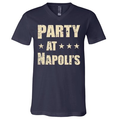 Distressed Party at Napoli's V-Neck T-Shirt