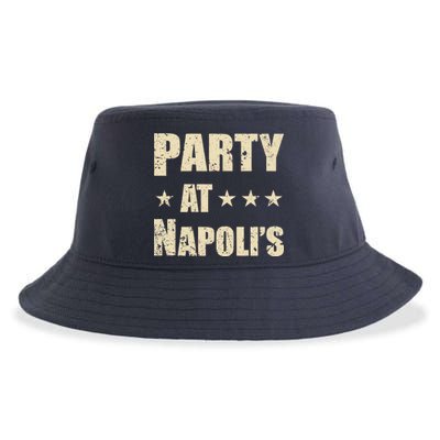 Distressed Party at Napoli's Sustainable Bucket Hat