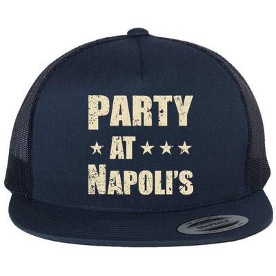 Distressed Party at Napoli's Flat Bill Trucker Hat