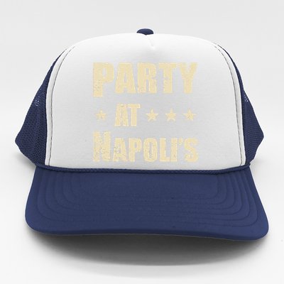 Distressed Party at Napoli's Trucker Hat