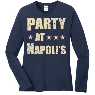 Distressed Party at Napoli's Ladies Long Sleeve Shirt