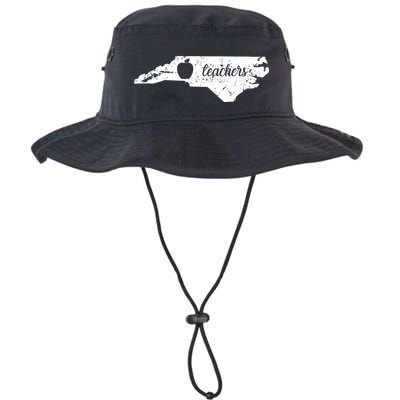 Distressed Red For Ed Teacher North Carolina Bucket Hat
