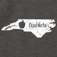 Distressed Red For Ed Teacher North Carolina Vector Backpack