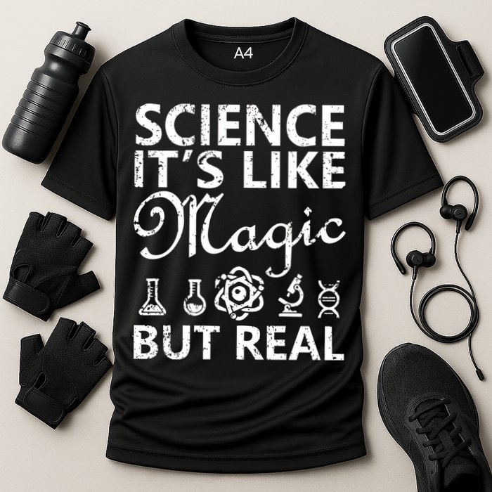 Distressed Science It's Like Magic But Real March For Science Performance Shirt