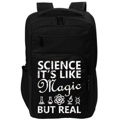 Distressed Science It's Like Magic But Real March For Science Impact Tech Backpack