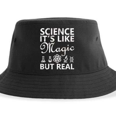 Distressed Science It's Like Magic But Real March For Science Sustainable Bucket Hat