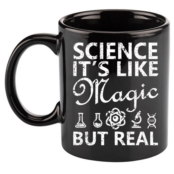 Distressed Science It's Like Magic But Real March For Science 11oz C Handle Ceramic Mug