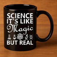 Distressed Science It's Like Magic But Real March For Science 11oz C Handle Ceramic Mug