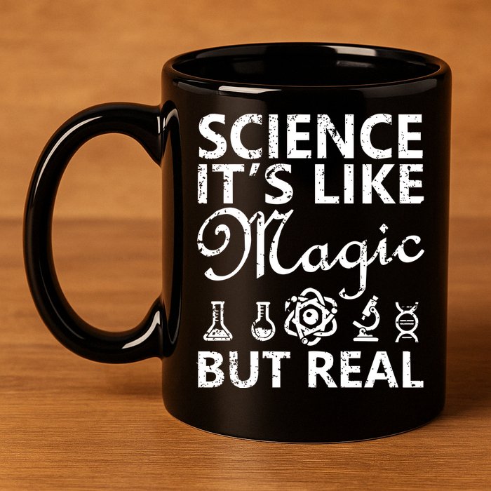 Distressed Science It's Like Magic But Real March For Science 11oz C Handle Ceramic Mug