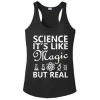 Distressed Science It's Like Magic But Real March For Science Ladies PosiCharge Competitor Racerback Tank