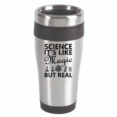 Distressed Science It's Like Magic But Real March For Science 16oz Travel Tumbler