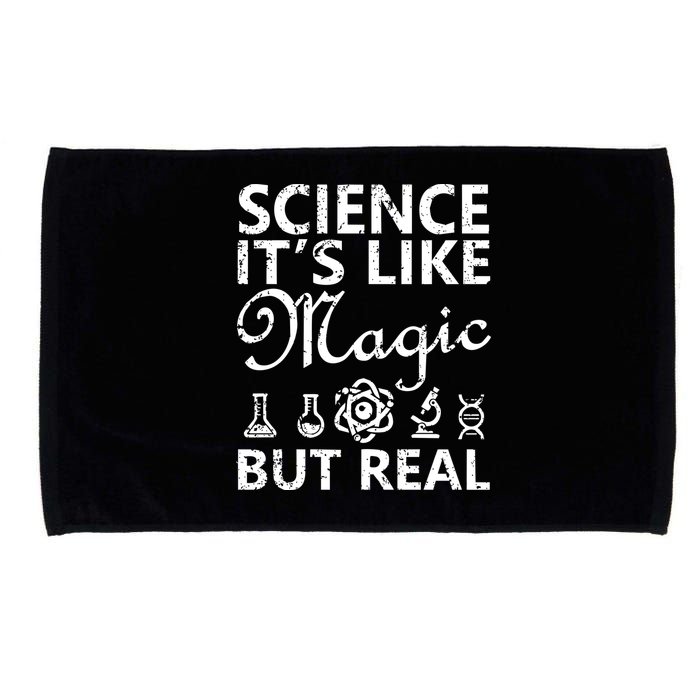Distressed Science It's Like Magic But Real March For Science Microfiber Hand Towel