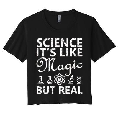 Distressed Science It's Like Magic But Real March For Science Crop Top