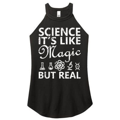 Distressed Science It's Like Magic But Real March For Science Women's Perfect Tri Rocker Tank
