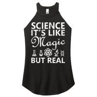 Distressed Science It's Like Magic But Real March For Science Women's Perfect Tri Rocker Tank