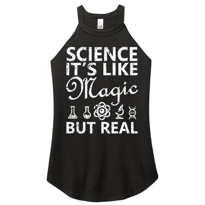 Distressed Science It's Like Magic But Real March For Science Women's Perfect Tri Rocker Tank