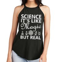 Distressed Science It's Like Magic But Real March For Science Women's Perfect Tri Rocker Tank