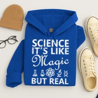 Distressed Science It's Like Magic But Real March For Science Hoodie