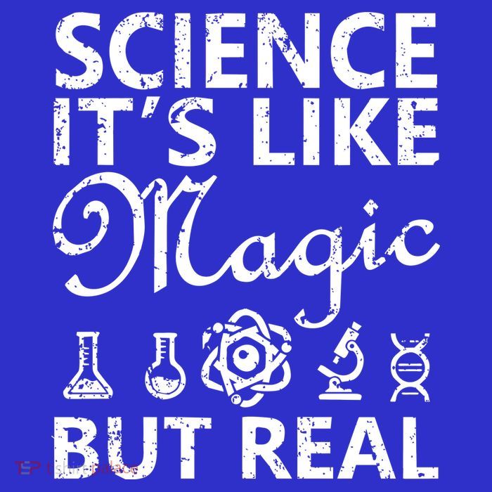 Distressed Science It's Like Magic But Real March For Science Full-Length Apron With Pockets