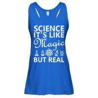 Distressed Science It's Like Magic But Real March For Science Ladies Essential Flowy Tank