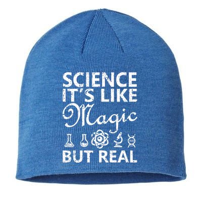 Distressed Science It's Like Magic But Real March For Science Sustainable Beanie