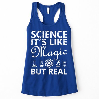 Distressed Science It's Like Magic But Real March For Science Womens Tank Top