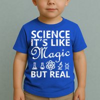 Distressed Science It's Like Magic But Real March For Science Toddler T-Shirt