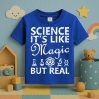 Distressed Science It's Like Magic But Real March For Science Toddler T-Shirt