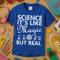 Distressed Science It's Like Magic But Real March For Science Kids T-Shirt