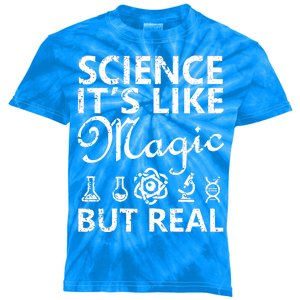 Distressed Science It's Like Magic But Real March For Science Kids Tie-Dye T-Shirt