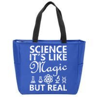 Distressed Science It's Like Magic But Real March For Science Zip Tote Bag