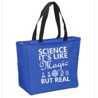 Distressed Science It's Like Magic But Real March For Science Zip Tote Bag