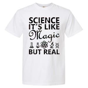 Distressed Science It's Like Magic But Real March For Science Garment-Dyed Heavyweight T-Shirt