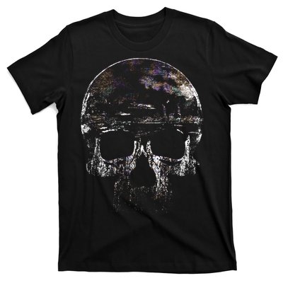 Distressed Skull Graphic T-Shirt