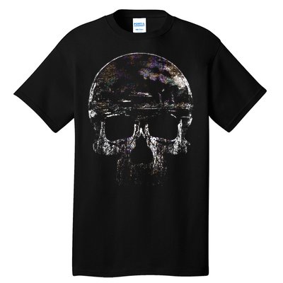 Distressed Skull Graphic Tall T-Shirt