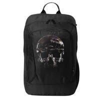 Distressed Skull Graphic City Backpack